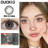 Popxstar  1Pair Natural Brown Contact Lenses for Eye Colored Lenses Black Eye Degree Prescription -0.00 to -8.00  Beauty Pupils