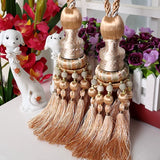 European Luxury Curtain Hanging Ball Straps Tied Rope Curtain Buckle Hook Tassel Strap Home Decor