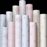 Popxstar Wallpaper Self-adhesive Moisture-proof Pastoral Flower Living Room Bedroom Waterproof Erasable Wall Sticker Home Decoration