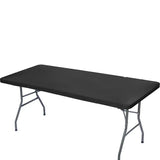 Popxstar 1pc Washable Rectangular Tablecloth Stretch Spandex Tablecloth Folding Table Cover  Wedding Washable Folding Table Cover