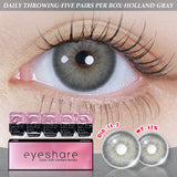 Popxstar Contact Lenses for Eyes 1 Day Daily Lens High Wearing Comfort Lenses Brown Lenses Fashion Blue Contacts 10 Pcs/5Pair