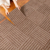 Popxstar  20pcs Self-Adhesive Floor Mats,Square Mat Pads,Striped Mat,Cuttable and Reusable,for DIY,Home Decor,Pet Cat Play Mats,Home Decor