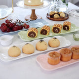Nordic Relief Breakfast Plate Cake Rectangular Dim Sum Plate Creative Flat Plate