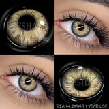 Yearly Use black Color Contact Lenses Cosmetic Natural Contact Lenses Soft Eye Lenses Beauty Pupils 1 Pair 14.2mm