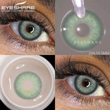 Popxstar Colored Contact Lenses for Eyes 1Pair/2Pcs Yearly Natural Blue Lenses Cosmetic Soft Beautyful Pupils Gray Eye Contacts