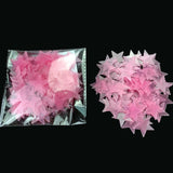 Popxstar 3/50/100pcs Fluorescent Glow the Dark 3D Stars Moon Wall Stickers Kids Baby Rooms Decoration Girls Bedroom Ceiling Home Decor