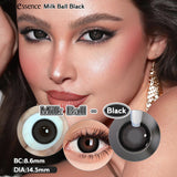 Popxstar  0~-6.50 1 Pair Colored Contact Lenses with Degree Myopia Lenses Natural Look Eye Contact Prescription Lenses