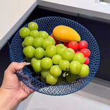Good-looking storage basket metal iron home living room coffee table kitchen fruit vegetable hollow-out Draining rack shelf