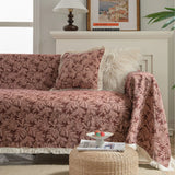 Multifunction Soft Sofa Towel Anti Cat Scratch Jacquard Thick Colored Flower Thick Sofa Cover for Living Room Sofa Blanket