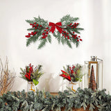 Popxstar 1 piece artificial flower berry Christmas wedding party hanging wall hanging indoor outdoor courtyard holiday decoration