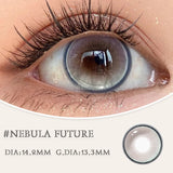 Popxstar  2Pcs Best Selling Color Contacts Lenses Myopia Degree -0.00 to -8.00 Purple Series Soft Lens Contact Lenses with Natural