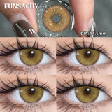 Popxstar  Korea Colorful Contact Lenses Grey Beautiful Pupil Soft Lenses Eye Makeup Blue Lenses Yearly Cosmetics Color EYe