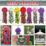 Popxstar spring decorating ideas for the home 1PC Artificial Flowers Long Vine Rose Home Wedding Outdoor garden yard Arch Decorations Christmas Celebration photography party