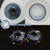 Popxstar 1 Pair Halloween Contact Lenses Beauty Eye Color Lenses Cosplay Pupils Myopia Lens with Prescription Natural Blue Lens