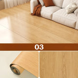 Self-Adhesive 3D Thicken Wood Grain Floor Wallpaper House Renovate Peel And Stick Wallpaper Waterproof Anti-Slip Floor Stickers