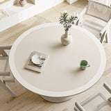 Popxstar Minimalist Round Dining Table Mat with Lines Stripes Desktop Protective Mat Waterproof Oil-proof PVC Table Mat Anti-scratch Mats
