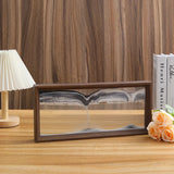 Wooden Frame 3D Sandscape Moving Sand Art Picture Quicksand Hourglass Craft Square Flowing Sand Painting Office Home Decor Gifts