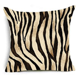 45x45cm Home Decor Animal Print Pillow Cover Leopard Tiger Zebra Cattle Cushion Cover for Living Room Sofa Decor Pillowcase