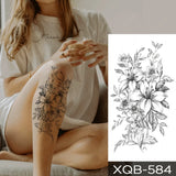 Popxstar  Wholesale Waterproof Temporary Tattoo Sticker Flash Tattoos Lip Print Butterfly Flowers Body Art Arm Fake Sleeve Tatoo
