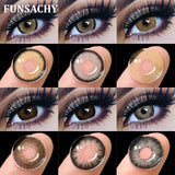 Popxstar  1Pair New Colored Contact Lenses for Eyes Big Black Eye Lens Natural Yearly Cosmetics Beauty Women Men Pupils Fast Ship