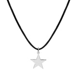 Popxstar Kpop Cool Punk Vintage Star Pendant Chains Necklace For Men Women Egirl Hip Hop 90s Grunge Aesthetic EMO Jewelry Y2k Accessories