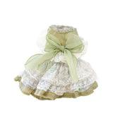 Cute With Bow Pet Princess Dress Breathable Exquisite Dog Skirt Soft Cat Skirt Spring/Summer