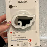 Cute Flower Magnetic Phone Holder Star Scalable Mirror Bracket For IPhone17 Samsung Suitable Mag-Safe Desktop Lazy Grip Stand