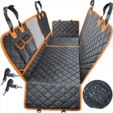 Dog Car Rear Seat Protective Cover Waterproof Dirt Resistant Pet Seat Cover Black Shoulder Strap Hammock Pet Travel Mattress