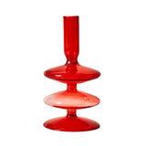 Popxstar Red Glass Candle Holders Taper Candle Stand Christmas Candle Holder Candlestick Holder Christmas Decor Green Glass