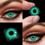 Popxstar   1 Pair Colored Cosplay Contact Lenses for Eyes White Red Black Cosplay Lens Anime Role Playing Eye Makeup Contact Lens
