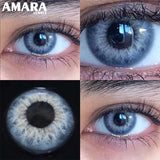Popxstar  Natural Colored Contacts Lenses Brown 2pcs Contacts Beautful Pupils Color Contacts Yearly Makeup Cosmetic Contact Lens