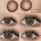 Popxstar Contact Lenses for Eyes with Degree 1 Pair Big Eye Lenses Brown Lenses Fog Pearl Lens Korean Lenses Natural Lenses