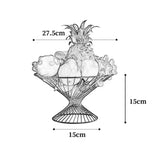 Metal iron storage basket vegetable fruit snack storage tray kitchen living room home hotel restaurant cafe