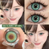 High Quality Gray Brown Beauty Lenses 1Pair NEW Colored Contact Lenses for Eyes Blue Beautiful Pupils Green Eye Contact