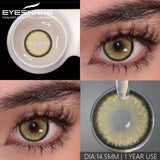 Popxstar  1 pair Colored Contact Lenses for big Eyes Natural Eye Lenses Gray Contact Green Lenses Blue Lenses Fashion Lenses