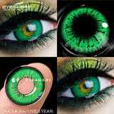 1 Pair Colored Contact Lenses for Cosplay Red Anime Eyes Lenses Halloween Blue Eyes Contact Yearly Green Beauty Lenses