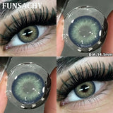 1 Pair Yearly New Korean Natural Lenses Color Contact Lenses Eyes Black Beautiful Pupil Brown Eye Contacts Cosmetic Len