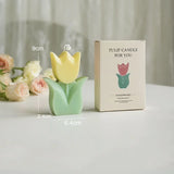 Popxstar spring decor Handmade Tulip Candle Cute Soy Wax Aromatherapy Small Scented Relaxing Birthday Wedding Party Home Decor Korean Ins Photo Props