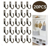Popxstar Vintage Hooks Wall Hanger Curved Buckle Horn Lock Clasp Hook For Wooden Jewelry Box Furniture Home Decor