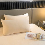 Popxstar Velvet Fabric Pillowcase Bedding Sleeping Pillowcover High Quality Solid Color Pillow Cover Winter Warm Flannel Pillow Case