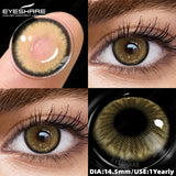 1 Pair Natural Gray Beauty Pupils Color Contact Lenses Yearly Soft Brown Eye Lenses Cosmetic Blue Green Eye Contacts