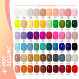popxstar Mxsi 15ml Gel Nail Polish Neon Brown Royal Blue Red Green Pastal Nude Nail Art Varnish Gel Lacquer Top Coat UV Gel Nail Not Set
