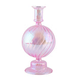 Popxstar 1pc Glass Vases Nordic Candlestick Wedding Decoration Christmas Decoration Candle Stick Holder Home Decor Flower Vase