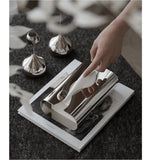 Popxstar Nordic Stainless Tissue Case Mirror Napkin Holder Silvery Napkin Box Desktop Tissue Box Table Decoration Kitchen Accessories