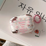 Popxstar Pink Bow Knot Headset Case for AirPods 1/2 With Keychain for AirPods Pro2 4nd Charging Box Fundas for AirPods 3 Clear Shockproof