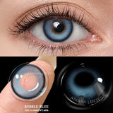 Popxstar  1Pair Contact Lenses For Eyes Color Natural Blue Brown  Beauty Yearly Cosmetic Contacts Eyes Makeup Eye Contacts Lens