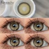 Popxstar  Natural Brown Contact Lense for Eyes Colorcon Blue Lenses Beautiful Gray Pupils Cosmetics Yearly Soft Eyes Contact Lens
