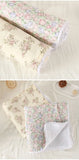 Popxstar Baby Blanket Printed Pure Cotton Baby Muslin Swaddle Blanket Breathable Newborn Quilt Soft Warm Core Children's Quilt 100*100CM