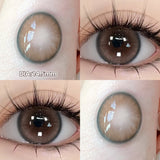 Popxstar  -Glaze Series Contact Lenses for Eyes Color Beauty Pupils Natural Eye Lenses for Myopia 2pcs Brown Green Blue Makeup Lens