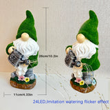 Popxstar  Solar Garden Gnome Watering Can Statue Light Whimsical Garden Statue Decor For Outdoor Courtyard Garden Lawn Landscape Decor